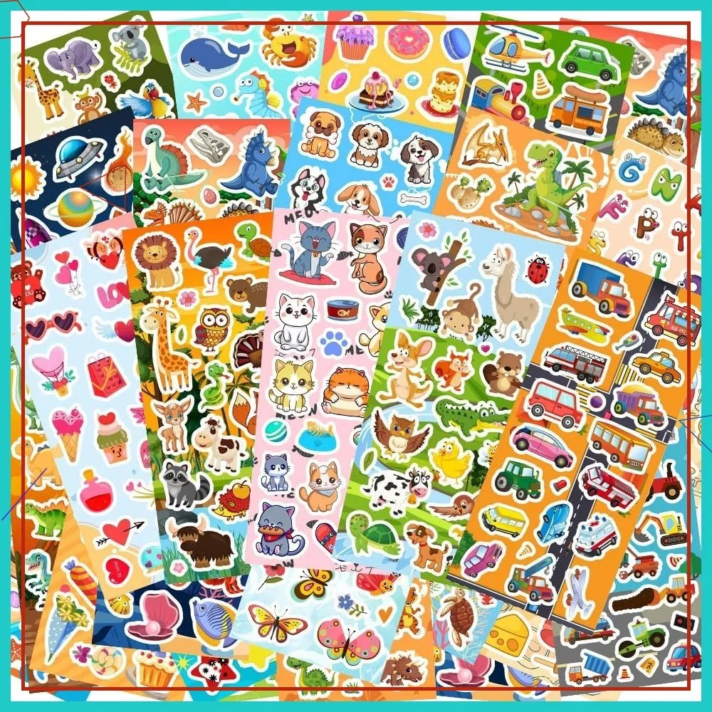 48 Sheets Sticker Variety Pack for Kids, Scrapbooking, Classroom Prizes & Goodie Bag Stuffers - Animals, Cars, Dinosaurs & More
48 Sheets Sticker Variety Pack for Kids, Scrapbooking, Classroom Prizes & Goodie Bag Stuffers - Animals, Cars, Dinosaurs & More