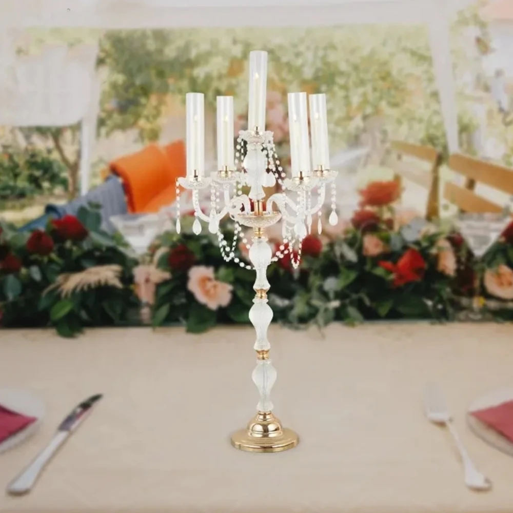 10pcs 90cm/110cm Tall not Crystal Glass is acrylic Candelabra With Hurricane cylinder shape vase for Wedding Home Decoration 
10pcs 90cm/110cm Tall not Crystal Glass is acrylic Candelabra With Hurricane cylinder shape vase for Wedding Home Decoration