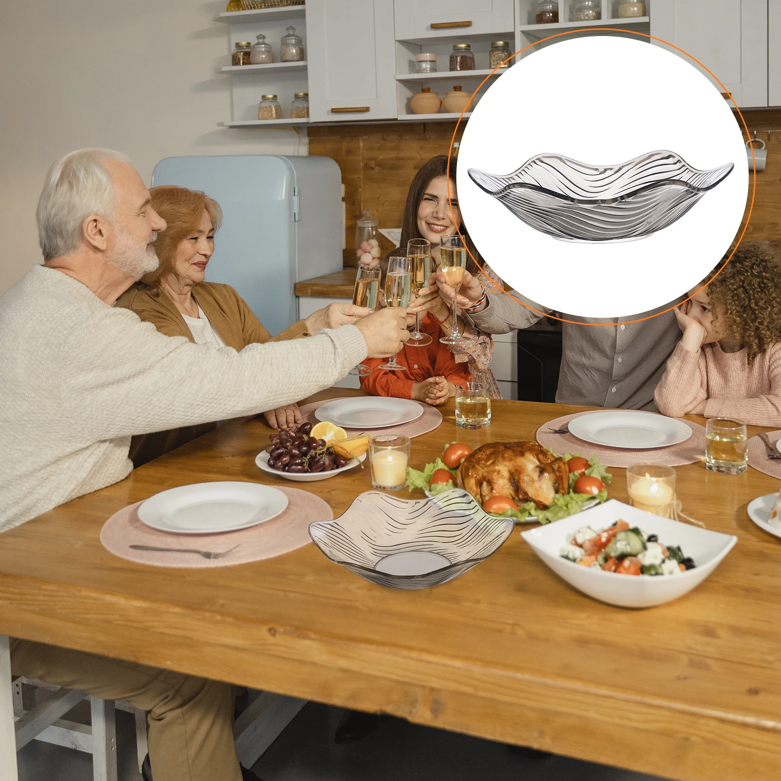 Cyan Plastic Fruit Plate Flower Design Snack Dish Wave Candy Holder Salad Bowl Home Decor Multifunctional
Cyan Plastic Fruit Plate Flower Design Snack Dish Wave Candy Holder Salad Bowl Home Decor Multifunctional