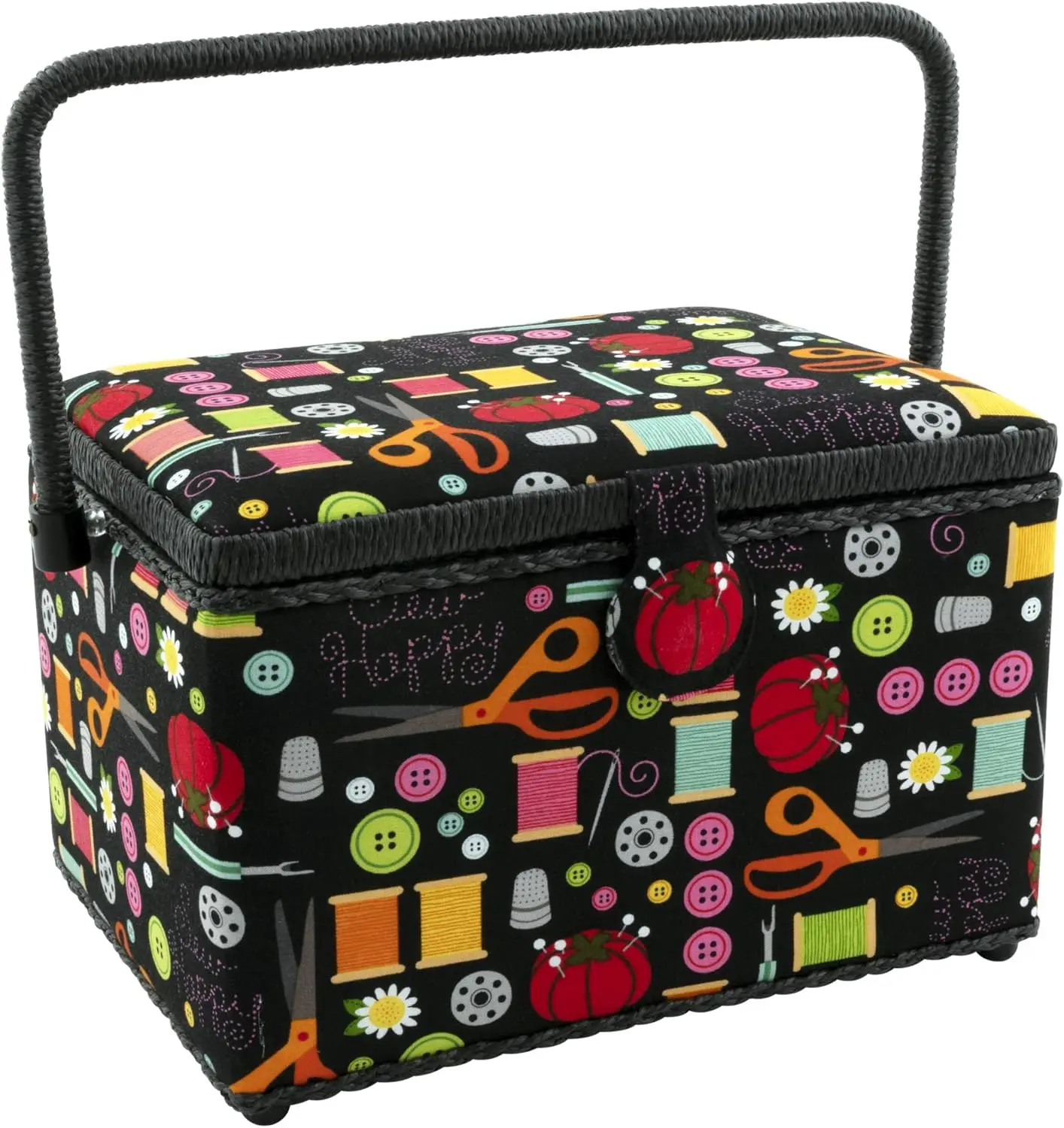 Large Sewing Basket, Black Sewing Notions
Large Sewing Basket, Black Sewing Notions