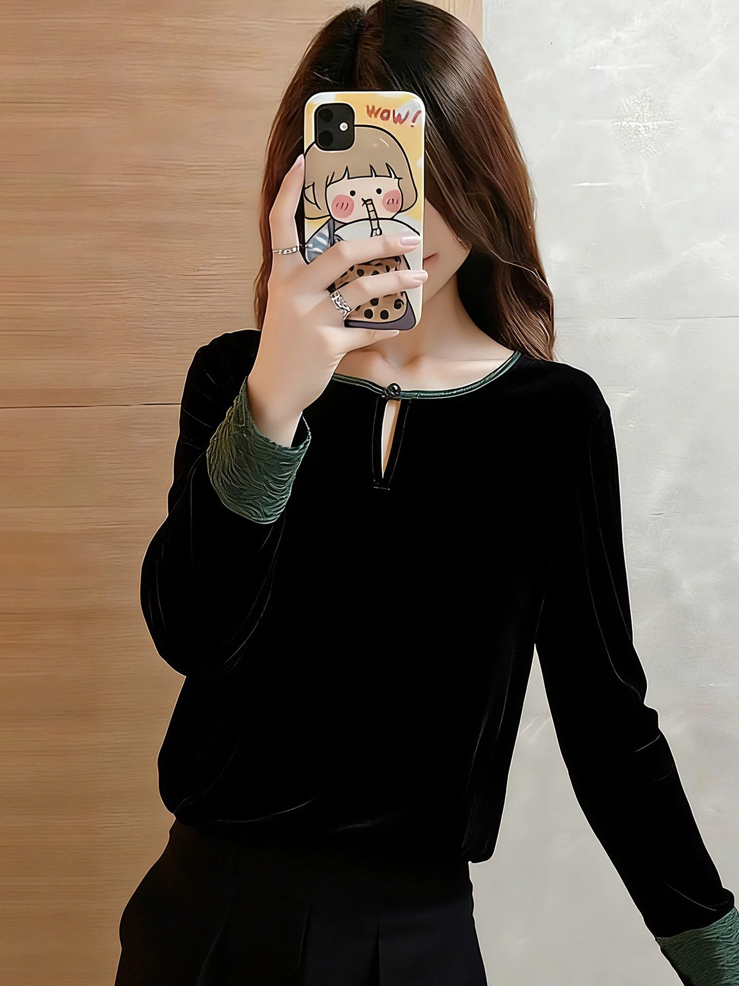 Korean Style Long Sleeve Color Block Fashionable Women's Shirt Spring Collection Versatile Stylish Top for Young Women
Korean Style Long Sleeve Color Block Fashionable Women's Shirt Spring Collection Versatile Stylish Top for Young Women