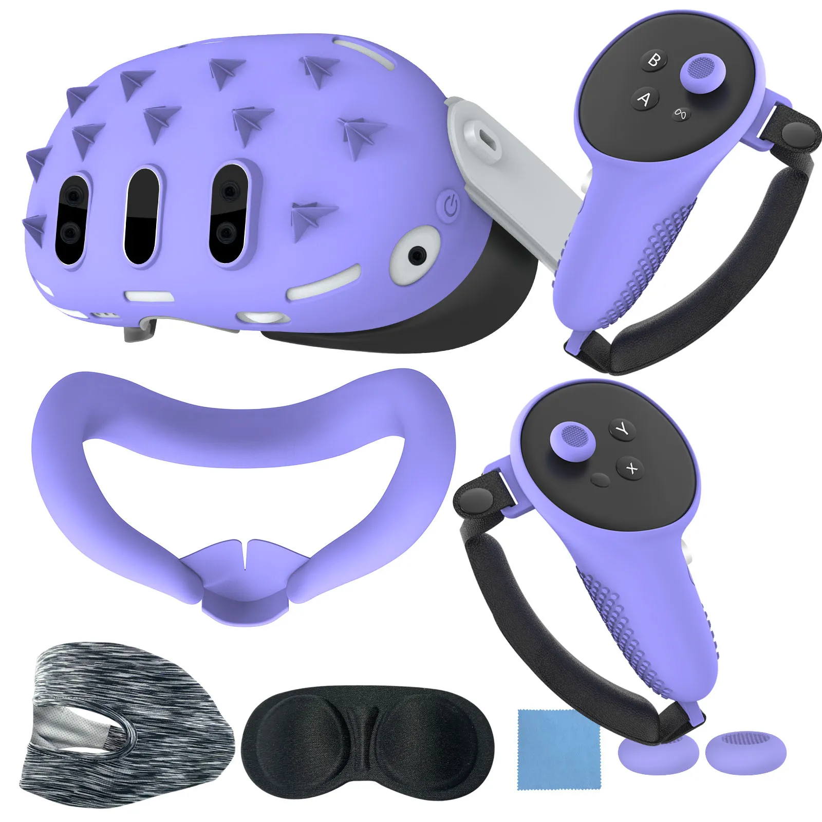 MTomatoVR 3D Silicone Cover for Meta Quest 3, Protective Cover for Oculus Quest 3 Accessories, Soft Shell Skin, Face & Lens Cove
MTomatoVR 3D Silicone Cover for Meta Quest 3, Protective Cover for Oculus Quest 3 Accessories, Soft Shell Skin, Face & Lens Cove