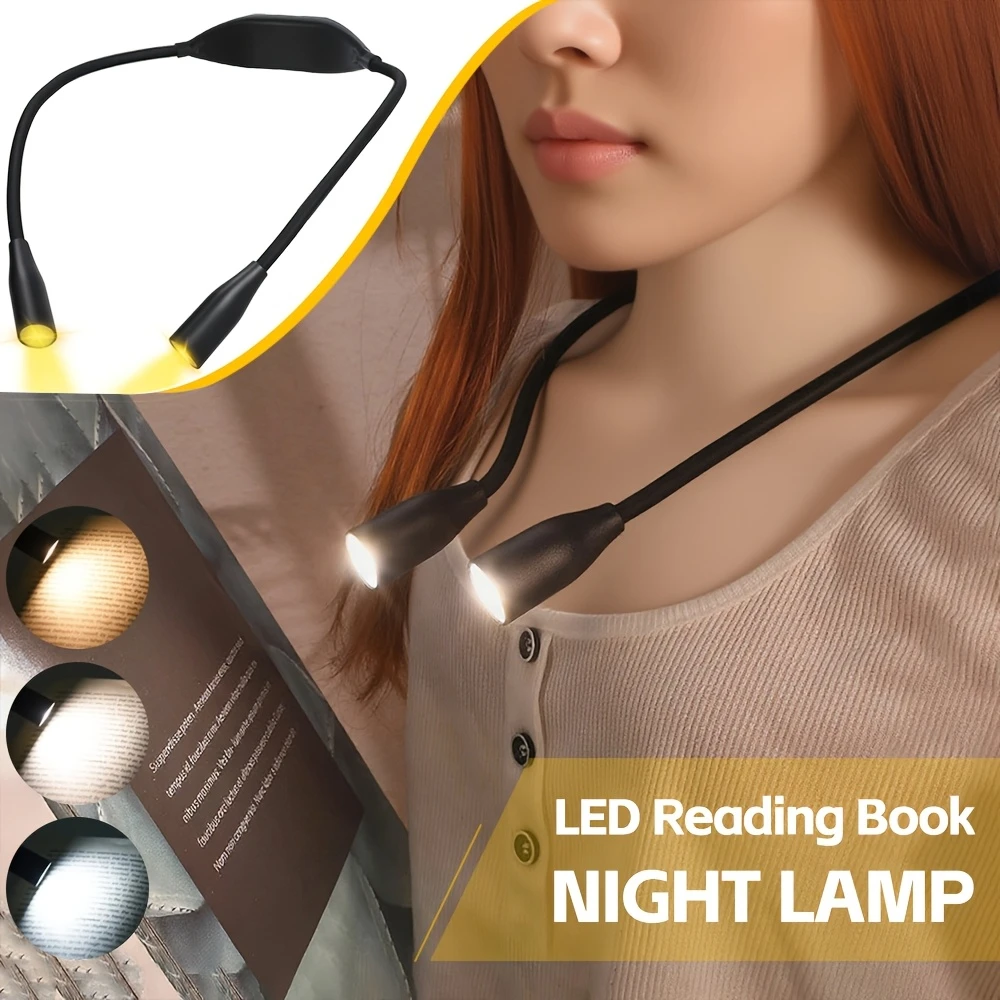 LED Neck Reading Light,360° Flexible Arm Book Lamp for Bedroom,Hands Free Bright Reading Night Light for Bookworms,Study Lamp
LED Neck Reading Light,360° Flexible Arm Book Lamp for Bedroom,Hands Free Bright Reading Night Light for Bookworms,Study Lamp