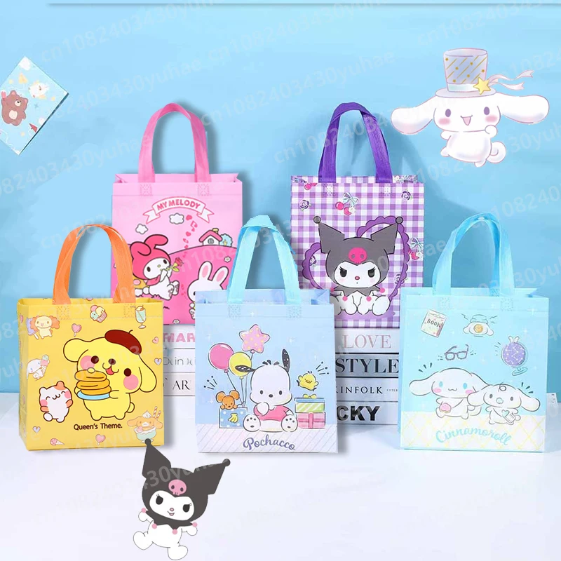 Hot Sanrio Cartoon Series Non-woven Handbag for Shopping Cute Cinnamoroll Students Creative Large Capacity Carrying Storage Bag
Hot Sanrio Cartoon Series Non-woven Handbag for Shopping Cute Cinnamoroll Students Creative Large Capacity Carrying Storage Bag