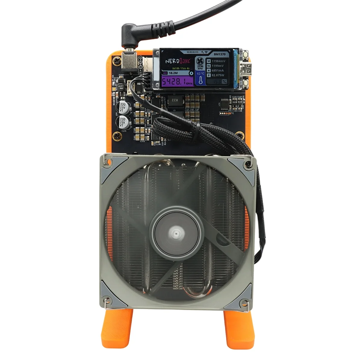 AB51 NerdQaxe++ BTC Solo Miner 4.8T-5TH/S 80W 4XBM1370 ASIC Chip Open Source Bitcoin Crypto Miner Silent Miner EU PLUG
AB51 NerdQaxe++ BTC Solo Miner 4.8T-5TH/S 80W 4XBM1370 ASIC Chip Open Source Bitcoin Crypto Miner Silent Miner EU PLUG