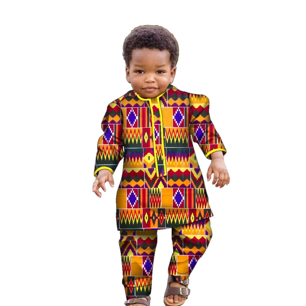 Ankara Fashion Floral Print Boy Suit 2 Pcs Set Long Sleeve Shirt and Pant African Clothes for Boy Dashiki Boy Outfit
Ankara Fashion Floral Print Boy Suit 2 Pcs Set Long Sleeve Shirt and Pant African Clothes for Boy Dashiki Boy Outfit