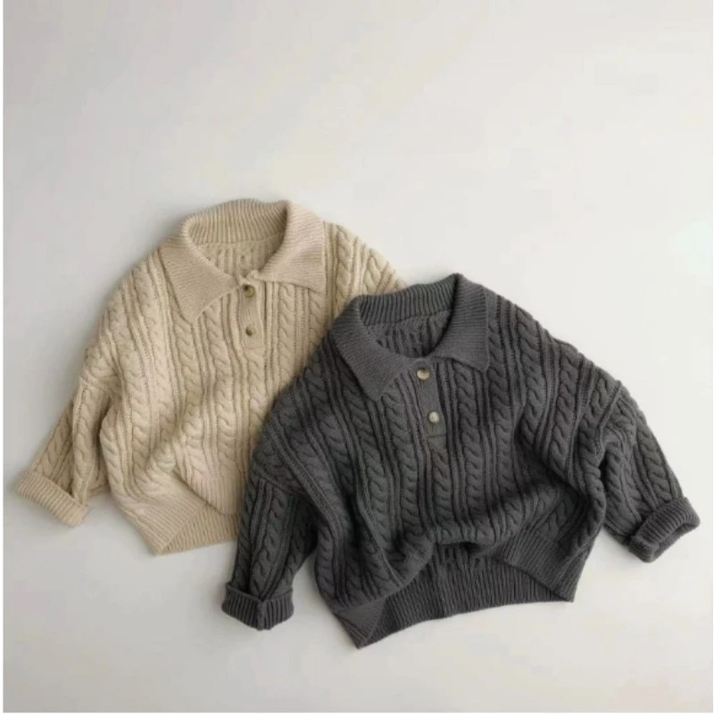Childrens Clothing Korean Fashion Sweater for Boys Girls Korean Knitted Sweater for Babies Versatile Simple Clothing
Childrens Clothing Korean Fashion Sweater for Boys Girls Korean Knitted Sweater for Babies Versatile Simple Clothing