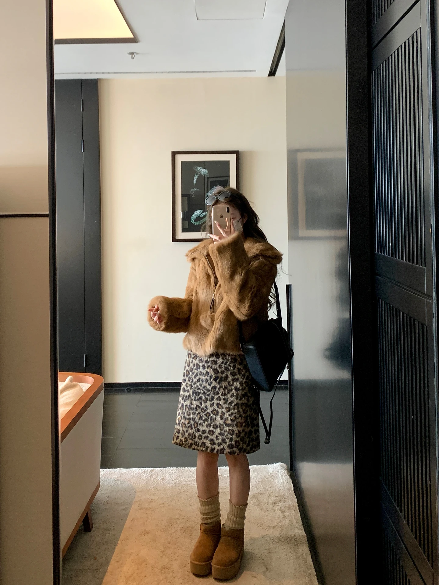 Retro Rose Winter New Leopard Print Half Skirt Women's Mid-length A-line Short Skirt Versatile High Waist Korean Style Polyester
Retro Rose Winter New Leopard Print Half Skirt Women's Mid-length A-line Short Skirt Versatile High Waist Korean Style Polyester
