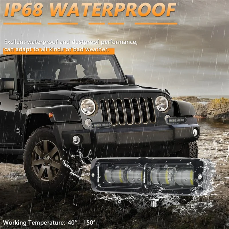 2PCS 6 Inch LED Light Bar, 80W Fog Light Off Road Lights Work Light Bar For Truck SUV ATV Boat Motorcycle 
2PCS 6 Inch LED Light Bar, 80W Fog Light Off Road Lights Work Light Bar For Truck SUV ATV Boat Motorcycle