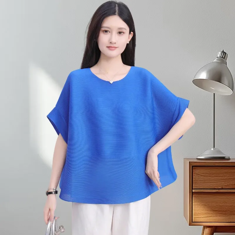 Женские плиссированные топы Miyake, лето 2021, сто свободных, простых, модных, элегантных, темпераментных, пригородных одежды, плиссированных складками
Женские плиссированные топы Miyake, лето 2021, сто свободных, простых, модных, элегантных, темпераментных, пригородных одежды, плиссированных складками