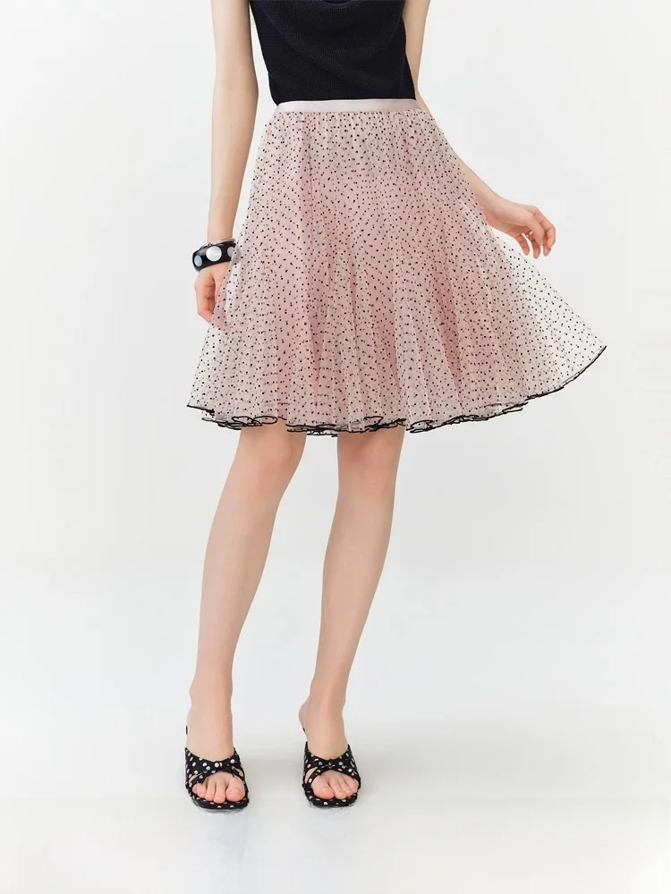Vivian Fan High Waist A-Line Skirt Women's Summer 2026 Polka Dot Lace Trim Short Skirt Nylon Fabric Printed Process
Vivian Fan High Waist A-Line Skirt Women's Summer 2026 Polka Dot Lace Trim Short Skirt Nylon Fabric Printed Process