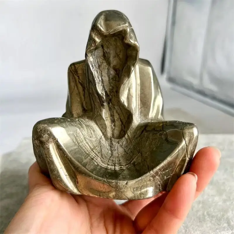 Natural Pyrite Death Crystal Carving Healing Energy Stone Home Decoration Ornaments Gemstone Collection Gift 1pcs
Natural Pyrite Death Crystal Carving Healing Energy Stone Home Decoration Ornaments Gemstone Collection Gift 1pcs