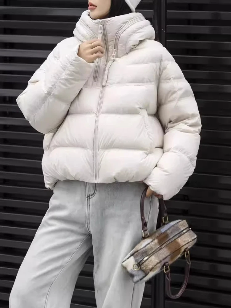 Women's Hooded Short Thickened down Cotton Jacket Bread Style Coat European Style Winter New Arrival Warm Commute Fashion
Women's Hooded Short Thickened down Cotton Jacket Bread Style Coat European Style Winter New Arrival Warm Commute Fashion