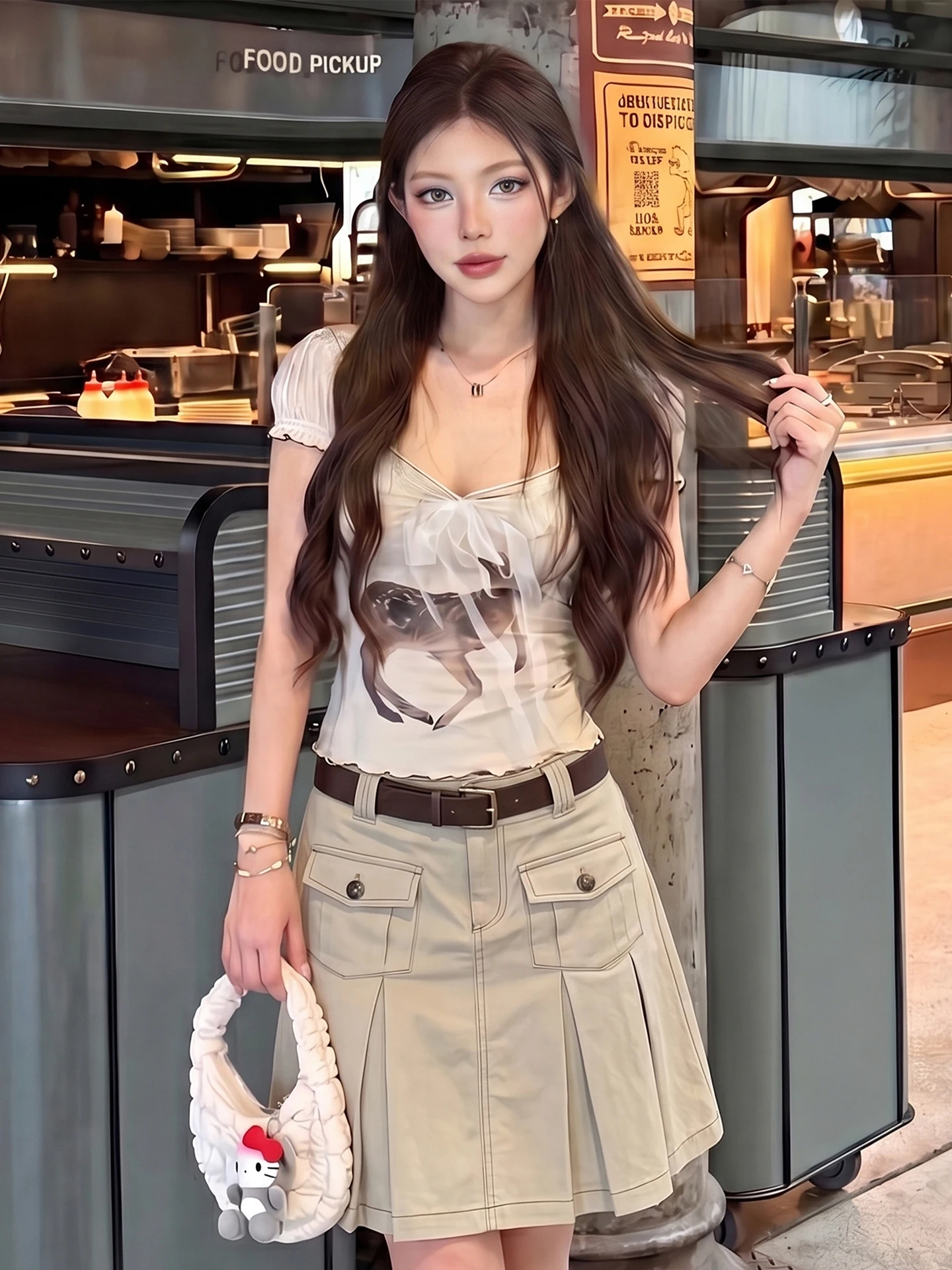 Spring Summer Vintage Waist-Cinching Slimming A-Line Midi Skirt Resurgence Trendy Pleated Midi Skirt Women's Fashion
Spring Summer Vintage Waist-Cinching Slimming A-Line Midi Skirt Resurgence Trendy Pleated Midi Skirt Women's Fashion