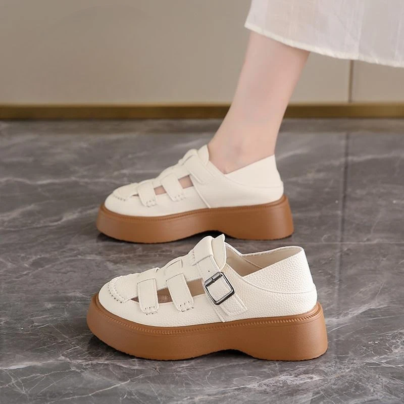 Roman Sandals Women's 2026 Summer New Design Soft-soled Hollowed-out White Sneakers with Head Covering Women's Sandals,35-40
Roman Sandals Women's 2026 Summer New Design Soft-soled Hollowed-out White Sneakers with Head Covering Women's Sandals,35-40