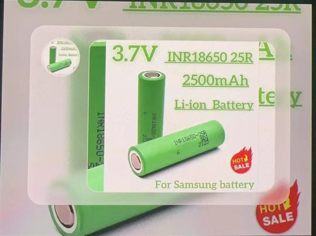 3,7 В 2,5 Ач INR18650 25R 18650 2500 мАч 18650 Литиевая батарея Bare Batterijen Hoge Stroom Ontlading 20A Power Cell
3,7 В 2,5 Ач INR18650 25R 18650 2500 мАч 18650 Литиевая батарея Bare Batterijen Hoge Stroom Ontlading 20A Power Cell