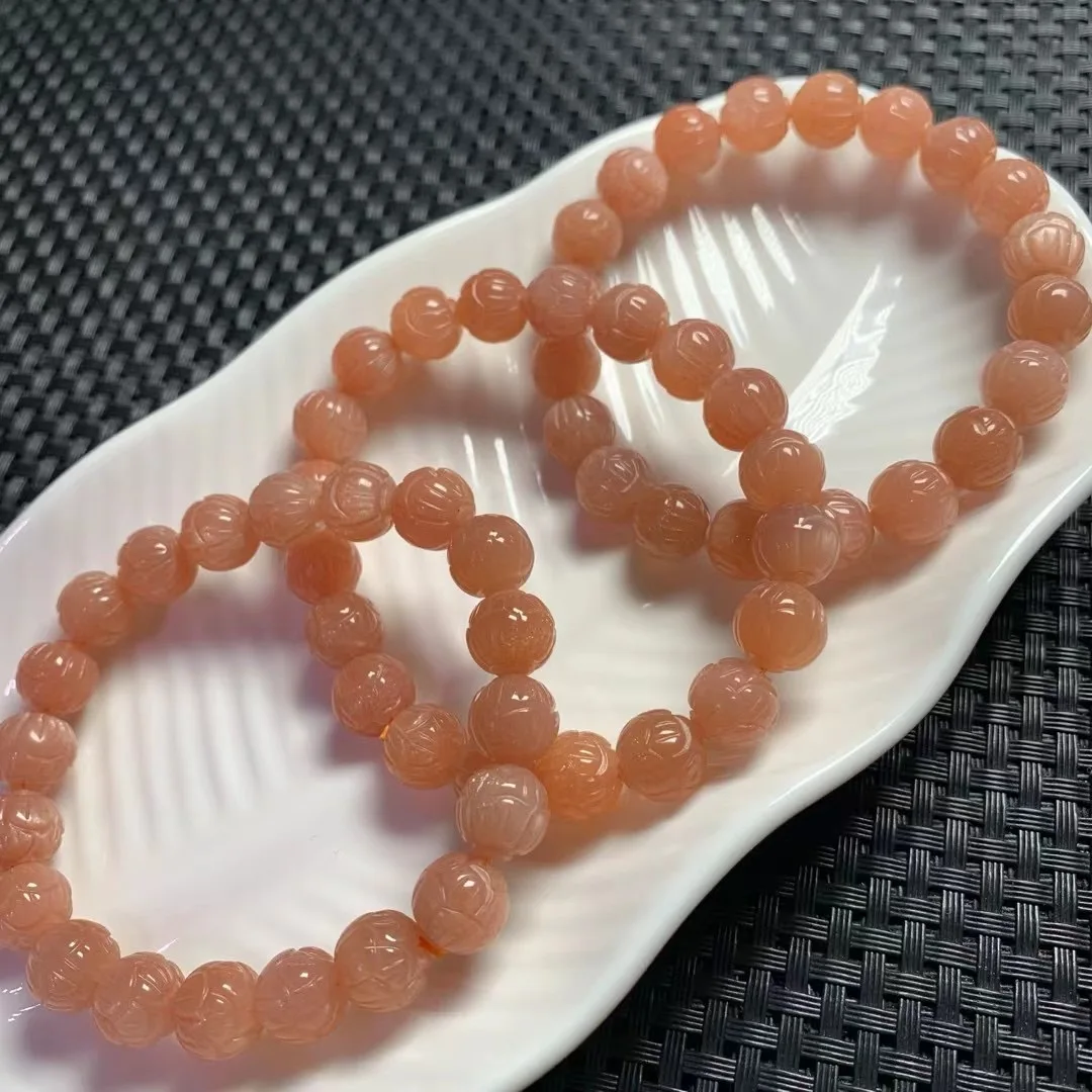 1 Pc Fengbaowu Natural Peach Moonstone Lotus Bracelet Crystal Reiki Healing Stone Fashion Jewelry Gift For Women Men
1 Pc Fengbaowu Natural Peach Moonstone Lotus Bracelet Crystal Reiki Healing Stone Fashion Jewelry Gift For Women Men