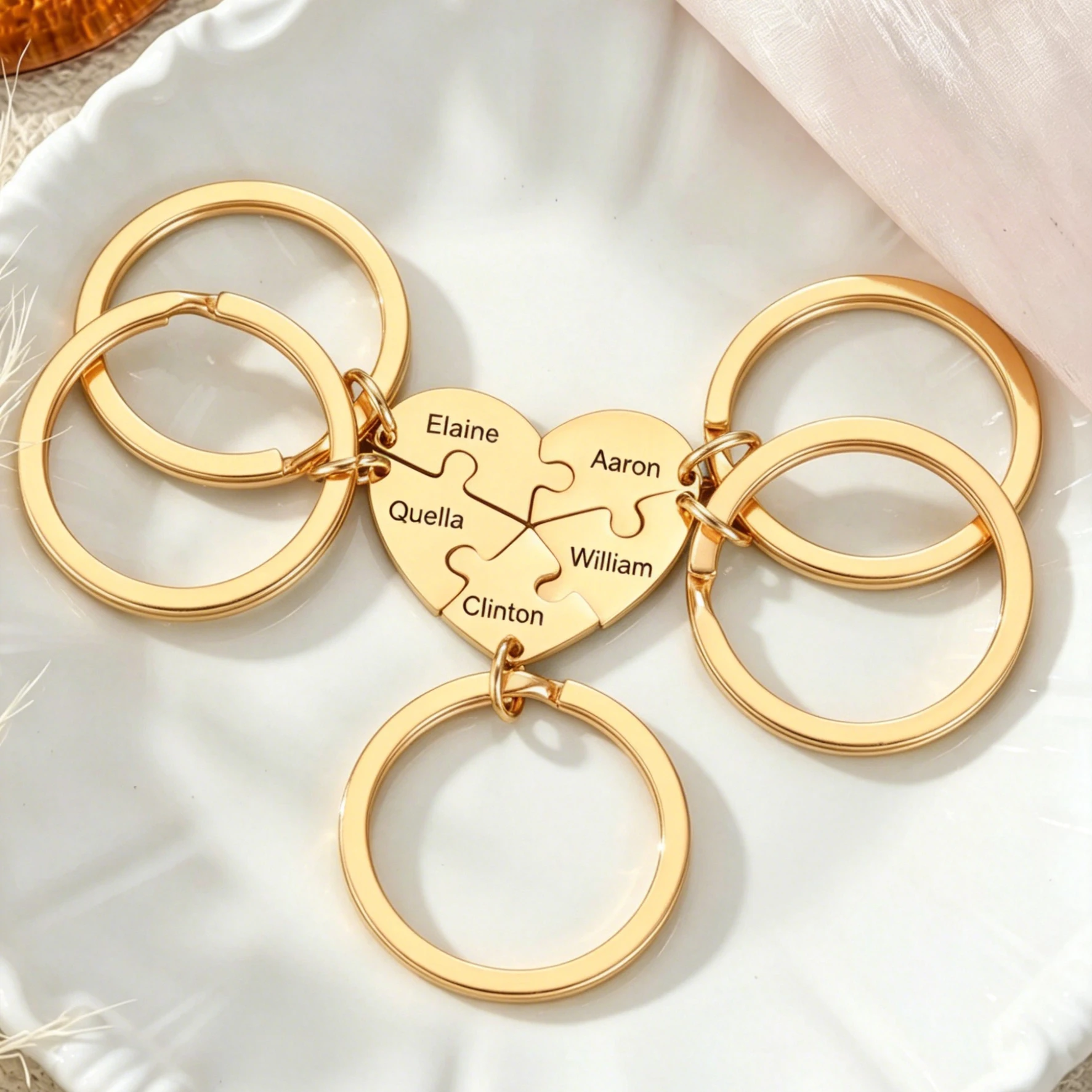 Heart Custom Keychain Name Personalized Puzzle Family Child Mother Brother Kid Gift For Women Men Couple Stainless Steel Jewelry
Heart Custom Keychain Name Personalized Puzzle Family Child Mother Brother Kid Gift For Women Men Couple Stainless Steel Jewelry