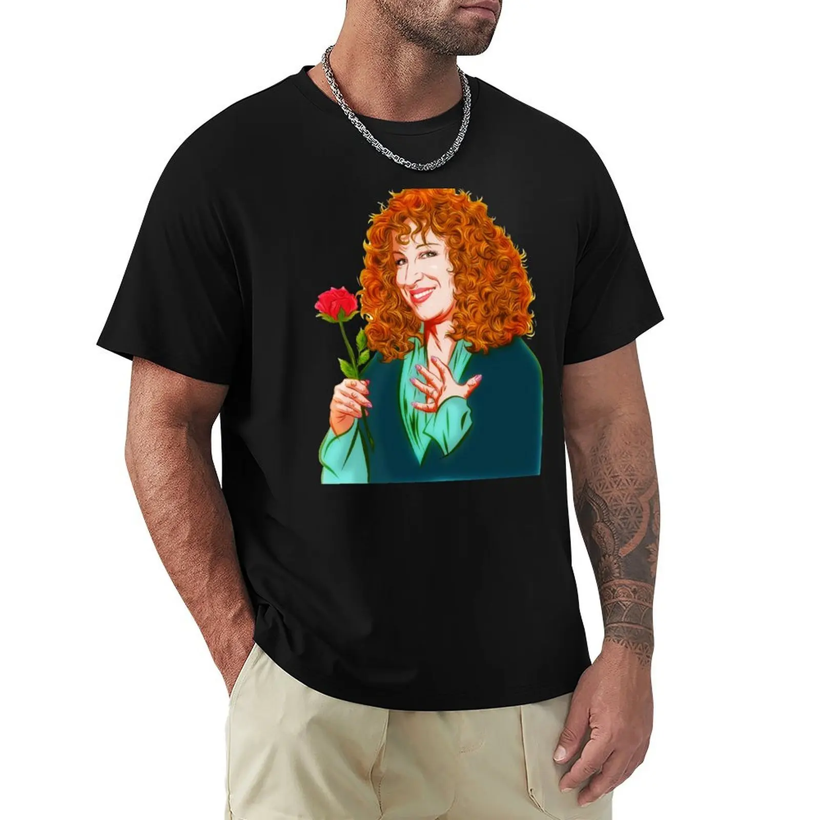 Bette Midler - An illustration by Paul Cemmick T-Shirt Vintage Style Printed Top
Bette Midler - An illustration by Paul Cemmick T-Shirt Vintage Style Printed Top