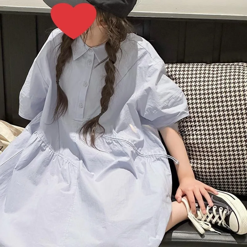 Girls Skirt Korean Casual Dress 2024 Summer New Children Fashion School Style Shirt Simple Casual Style All-match Dress
Girls Skirt Korean Casual Dress 2024 Summer New Children Fashion School Style Shirt Simple Casual Style All-match Dress