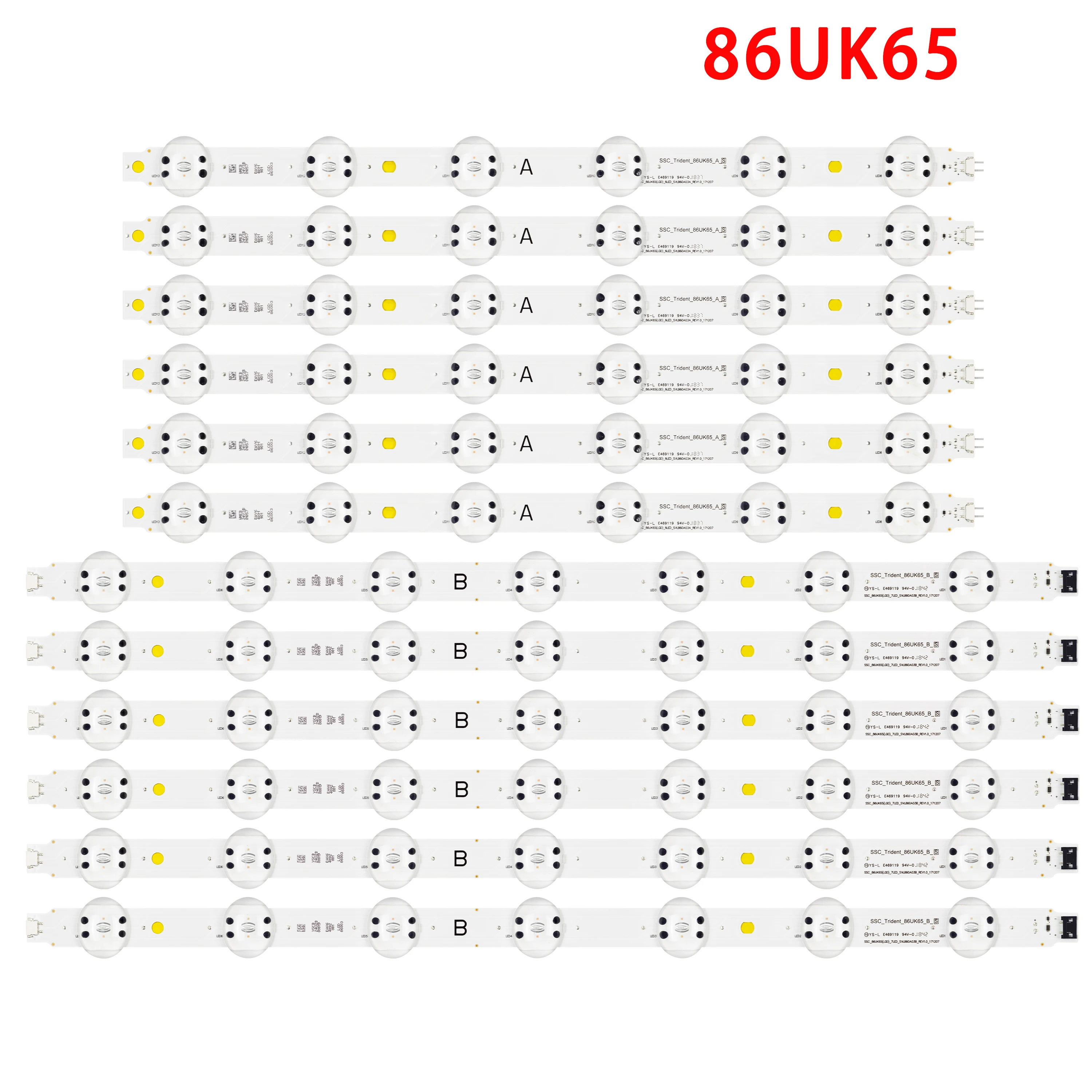 LED strip For LG 86UK6570PUB 86UL3E-TJ 86UK7500 86UK6570 86UK8070 86UN8570 SSC_86UK65(LGD)_6LED_SVL860A03A SSC_Trident_86UK65
LED strip For LG 86UK6570PUB 86UL3E-TJ 86UK7500 86UK6570 86UK8070 86UN8570 SSC_86UK65(LGD)_6LED_SVL860A03A SSC_Trident_86UK65