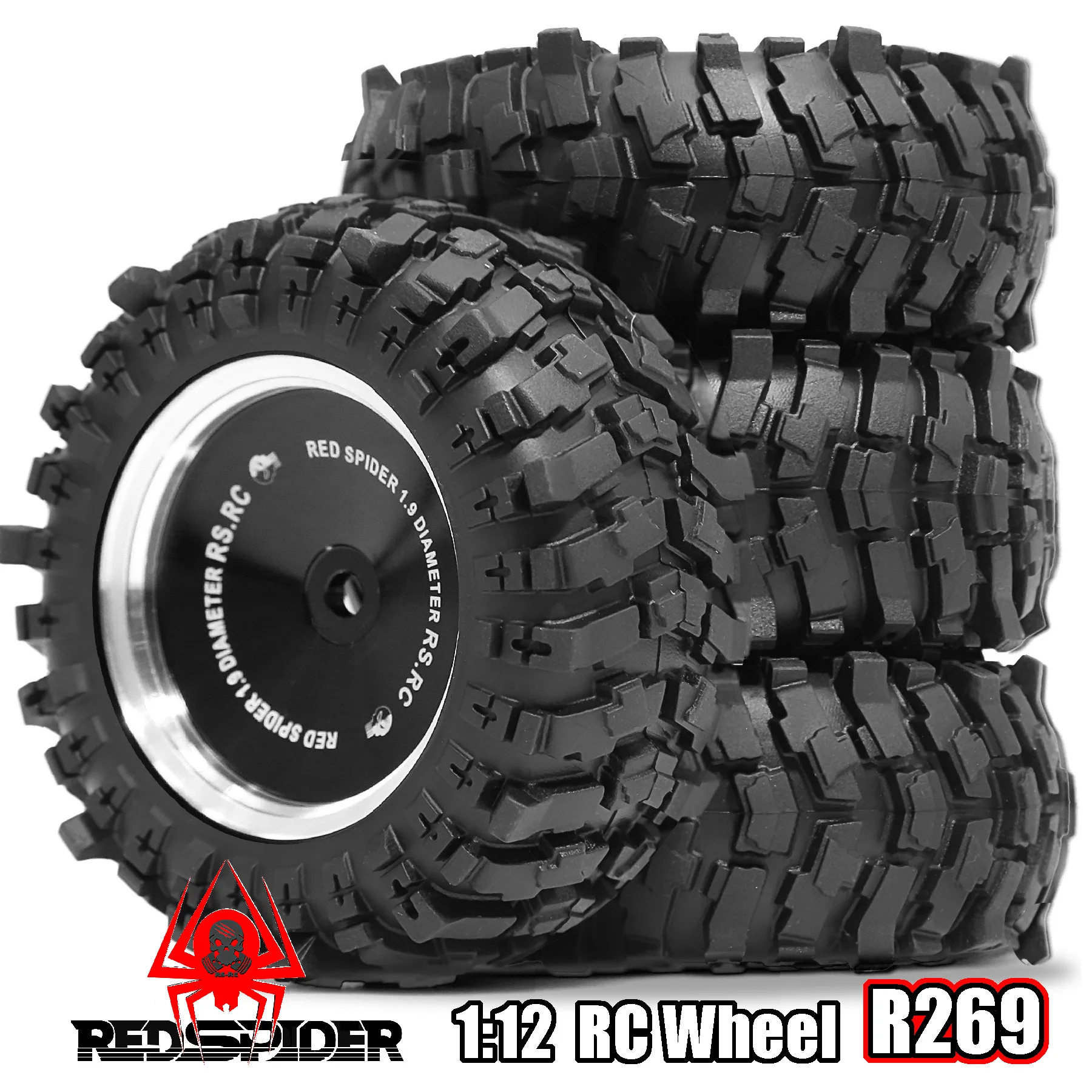 1.9" Metal Beadlock Wheels and Crawler Tires OD 88mm 4PCS for 1/10/12 Crawler Car MJX H12Y+ Axial SCX10 AXI03007 Tamiya CC01 D90
1.9" Metal Beadlock Wheels and Crawler Tires OD 88mm 4PCS for 1/10/12 Crawler Car MJX H12Y+ Axial SCX10 AXI03007 Tamiya CC01 D90