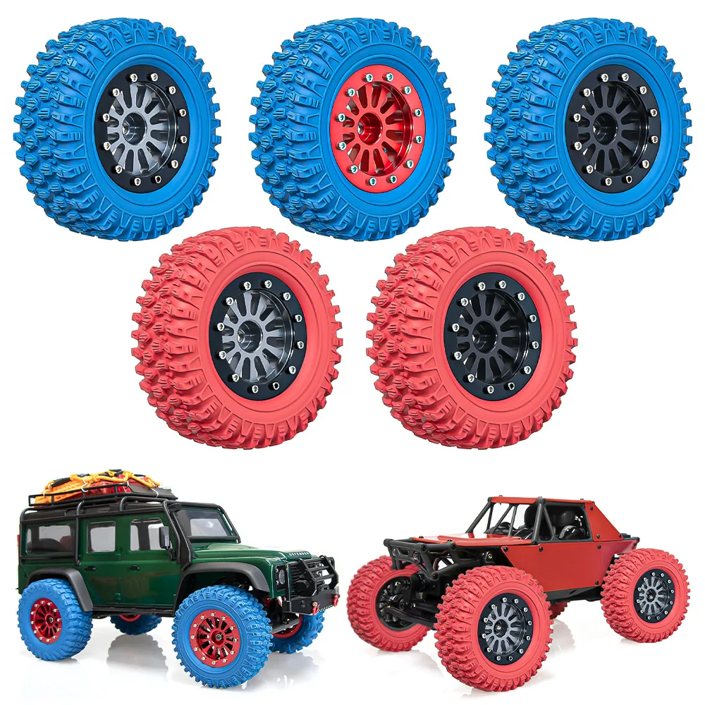 RC remote control car 1.45-inch bar-shaped metal rims gravel tires red and blue 1/18 TRX4M 1/24 SCX24 FMS Ascent-18 crawler
RC remote control car 1.45-inch bar-shaped metal rims gravel tires red and blue 1/18 TRX4M 1/24 SCX24 FMS Ascent-18 crawler
