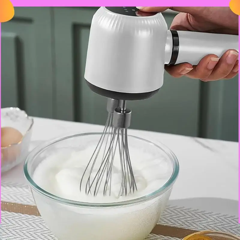 A23P Electric Hand Mixer,Wireless Portable Hand Whisk With Rechargeable 3 Speeds And 2 Whisk For Baking Whisk Milk Cream
A23P Electric Hand Mixer,Wireless Portable Hand Whisk With Rechargeable 3 Speeds And 2 Whisk For Baking Whisk Milk Cream
