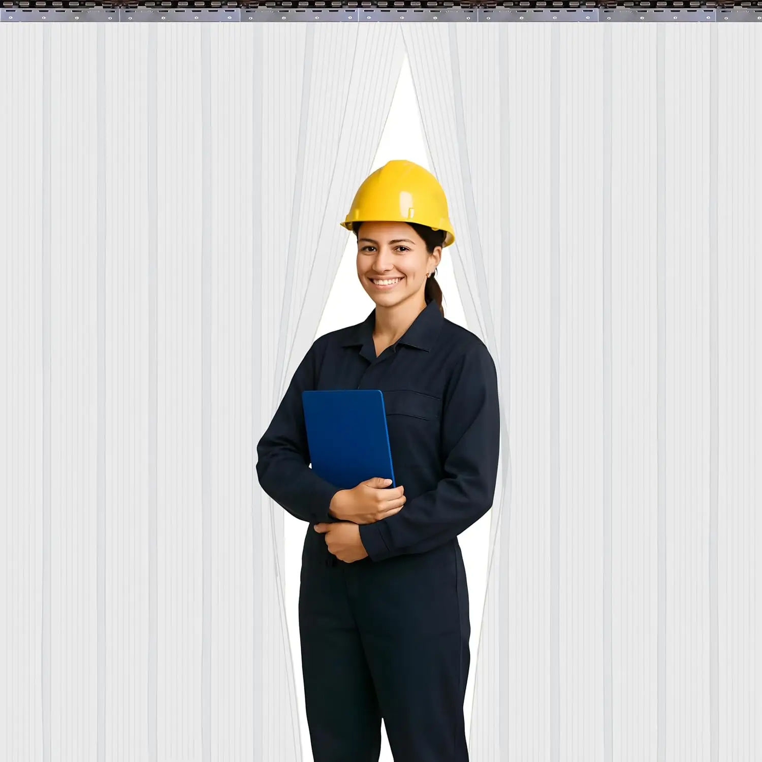 Ribbed PVC Strip Curtain Clear 60" Width x 83.8" Height Vinyl Door Strips for Warehouse, Freezer, and Garage, Anti-Scratch & Tem
Ribbed PVC Strip Curtain Clear 60" Width x 83.8" Height Vinyl Door Strips for Warehouse, Freezer, and Garage, Anti-Scratch & Tem