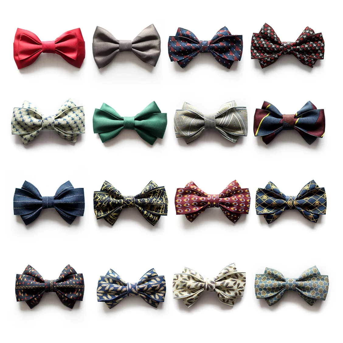 Men's formal business fashion version groom wedding black wine red high-quality double striped bow tie
Men's formal business fashion version groom wedding black wine red high-quality double striped bow tie