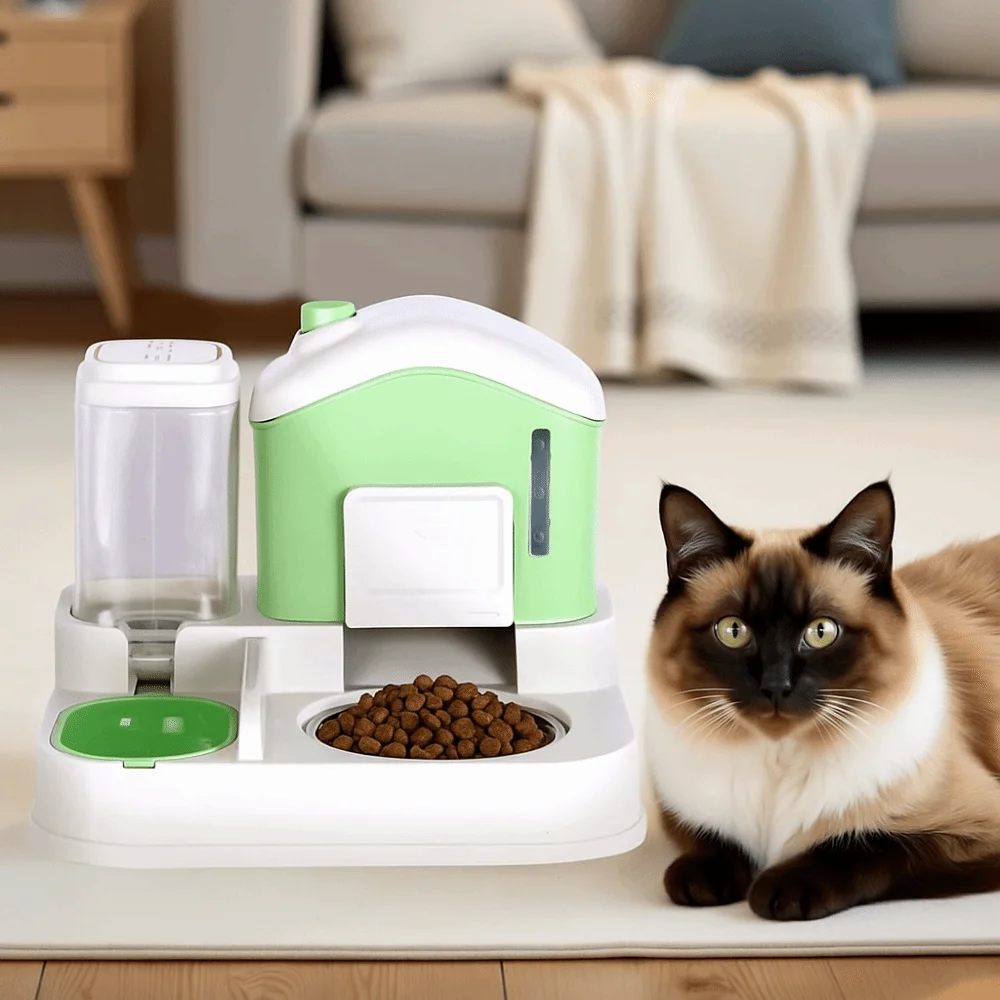 2-In-1 Automatic Cat Water Feeder Detachable Spill Proof Cat Dog Food Bowl Large Capacity Visible Window Cat Water Dispenser
2-In-1 Automatic Cat Water Feeder Detachable Spill Proof Cat Dog Food Bowl Large Capacity Visible Window Cat Water Dispenser
