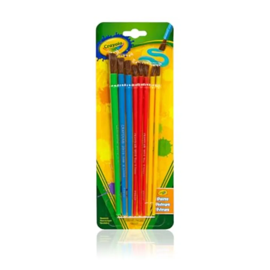 Paint Brush Set 8ct,Painting Supplies for,Assorted Sizes, Arts and Crafts Supplies for Elementary and Preschool
Paint Brush Set 8ct,Painting Supplies for,Assorted Sizes, Arts and Crafts Supplies for Elementary and Preschool