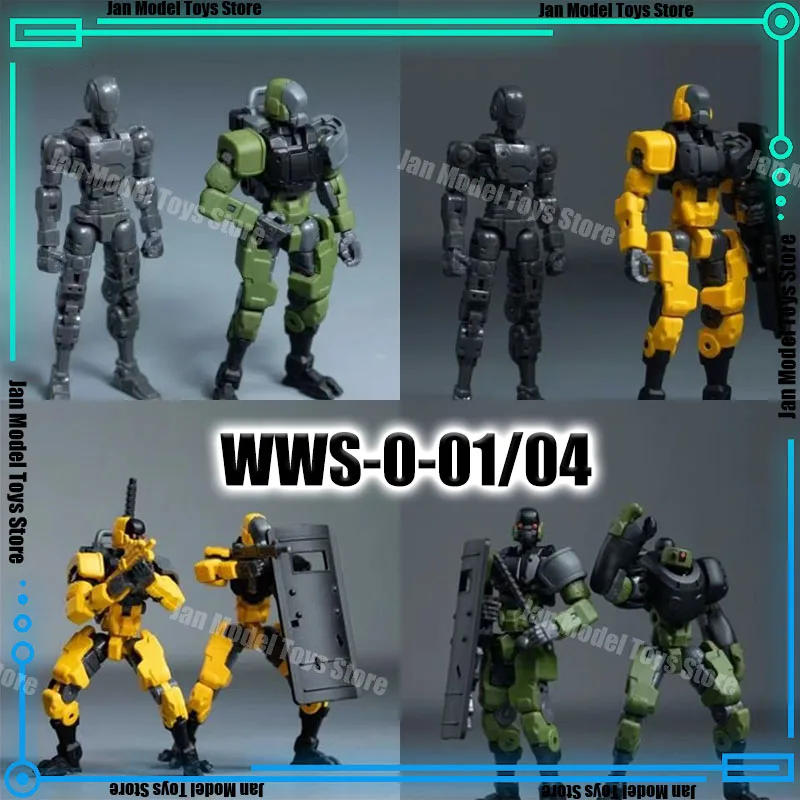 New Warriors Workshop 1/30 Wws-0-01/04 Humanoid Soldier Assembly Model Kits Anime Action Figure Robot Plastic Model Gifts Toys 
New Warriors Workshop 1/30 Wws-0-01/04 Humanoid Soldier Assembly Model Kits Anime Action Figure Robot Plastic Model Gifts Toys