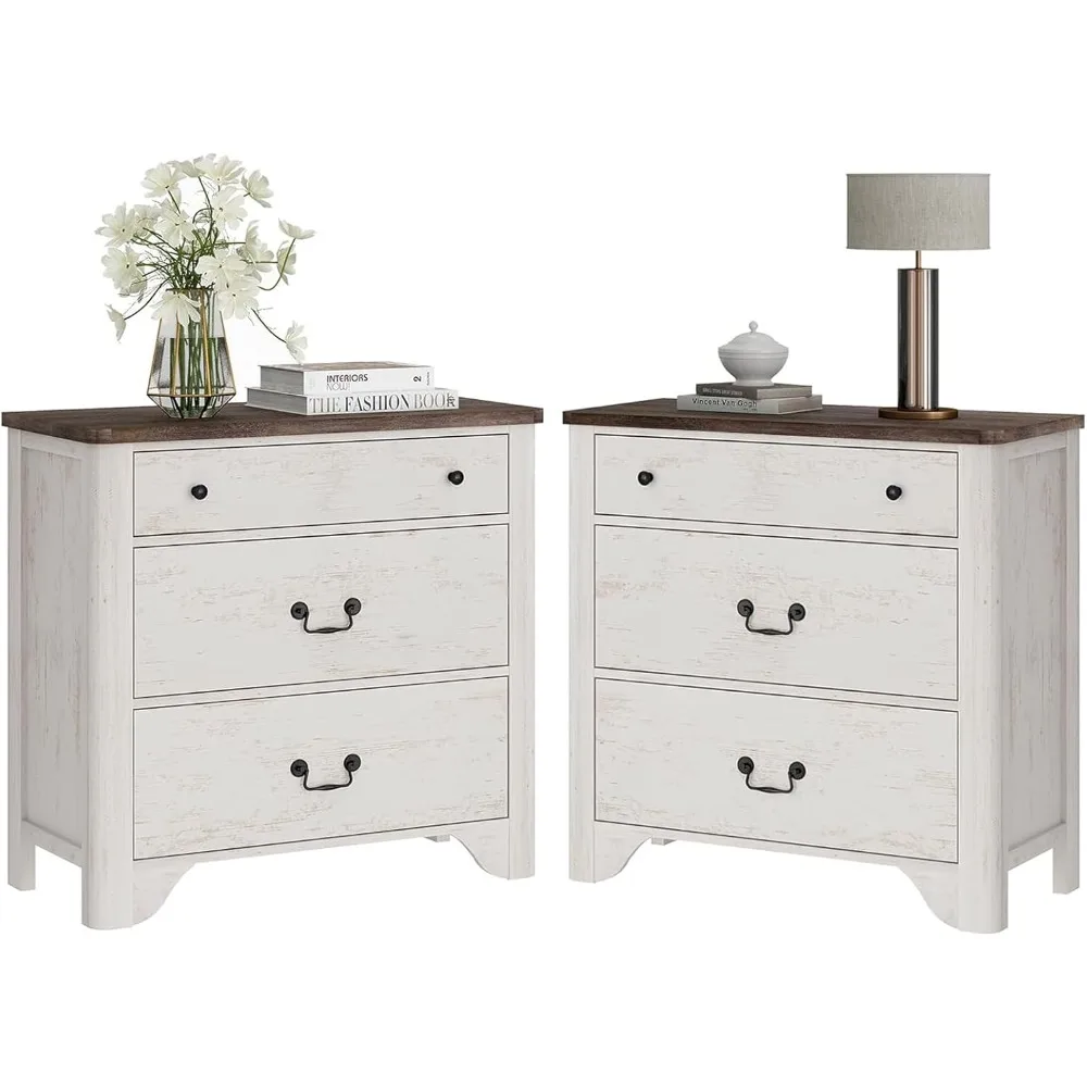 Farmhouse Nightstand with 3 Drawers,White Night Stand Bedside Table with Wide Chest of Drawers,Wooden Nightstand End Table with
Farmhouse Nightstand with 3 Drawers,White Night Stand Bedside Table with Wide Chest of Drawers,Wooden Nightstand End Table with