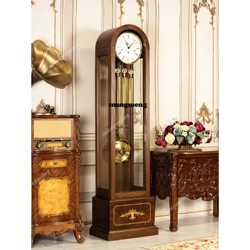 Floor clock Living room Villa clock Chinese retro vertical clock American solid wood machinery
Floor clock Living room Villa clock Chinese retro vertical clock American solid wood machinery