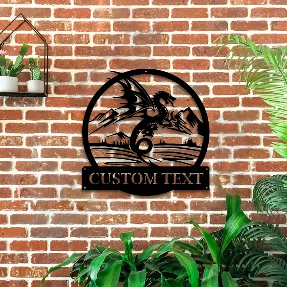 Custom Metal Dragon Wall Sculptures Embellished with Family Name House Number Charming Rustic Indoor Outdoor Decoration
Custom Metal Dragon Wall Sculptures Embellished with Family Name House Number Charming Rustic Indoor Outdoor Decoration