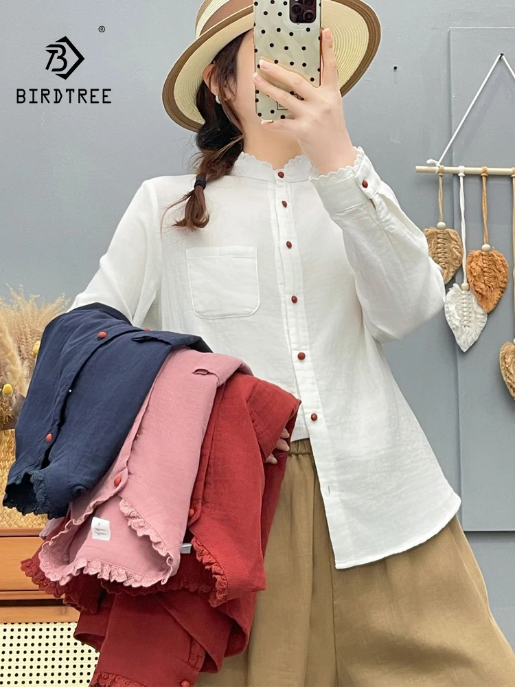 Новая женская хлопковая блузка с длинным рукавом на весну 2026 года, с кружевными вставками, в стиле Mori Girl, свободного кроя, для повседневной носки T61753CC
Новая женская хлопковая блузка с длинным рукавом на весну 2026 года, с кружевными вставками, в стиле Mori Girl, свободного кроя, для повседневной носки T61753CC