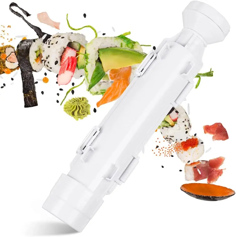 DIY Cylinder Sushi Making Machine Quick Sushi Bazooka Japanese Rolled Rice Meat Mold Rice Ball Mold Kitchen Bento Accessories
DIY Cylinder Sushi Making Machine Quick Sushi Bazooka Japanese Rolled Rice Meat Mold Rice Ball Mold Kitchen Bento Accessories