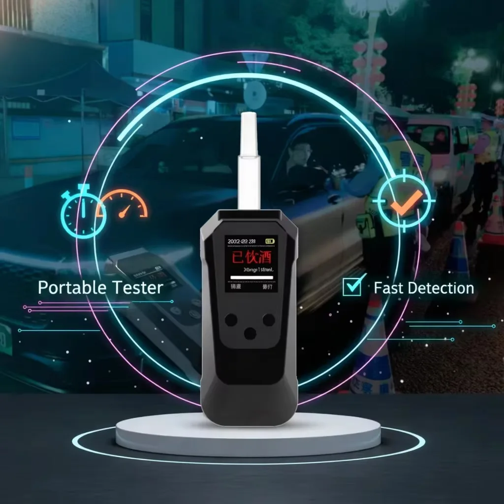 High Accuracy Semiconductor Breathalyzer Built-in Printer Portable Alcohol Tester for Personal Professional Use
High Accuracy Semiconductor Breathalyzer Built-in Printer Portable Alcohol Tester for Personal Professional Use