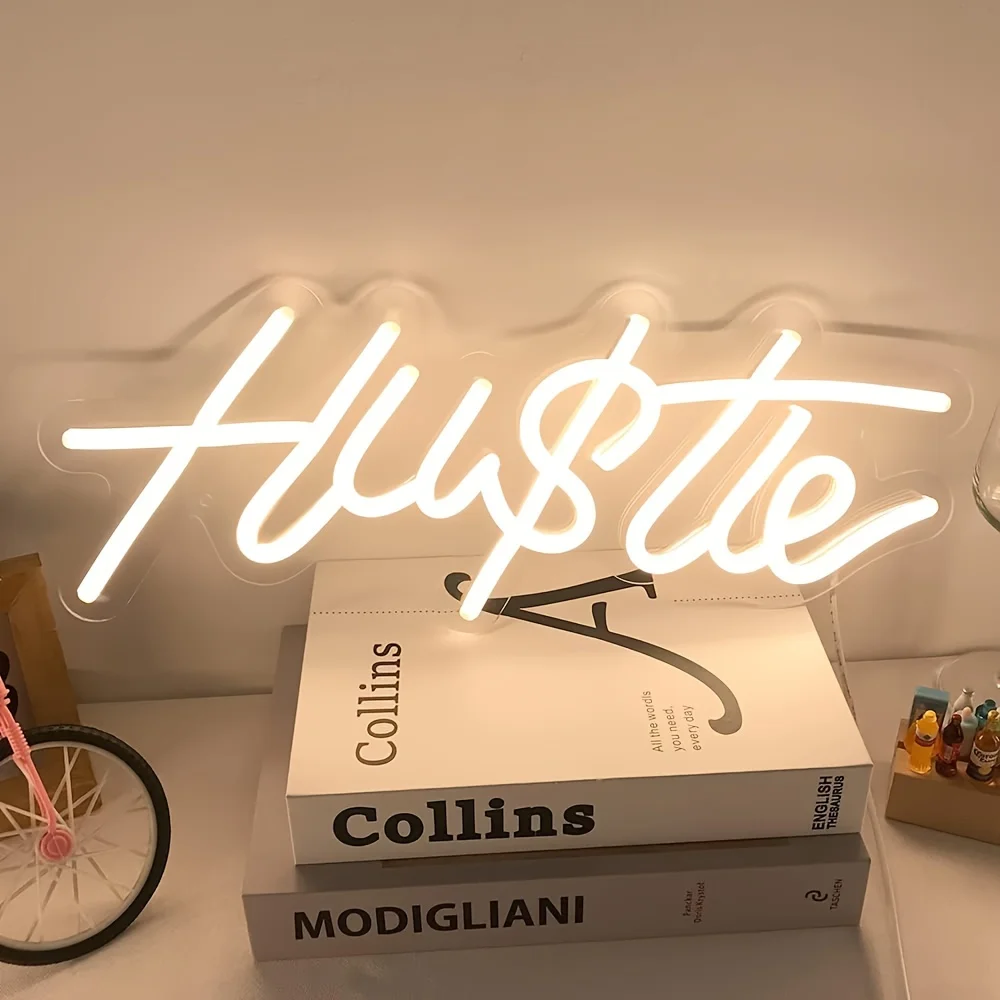 Hustle Neon Sign Party Festival DIY Decor Trendy edgy neon sign, cool-toned sharp, for cool kids
Hustle Neon Sign Party Festival DIY Decor Trendy edgy neon sign, cool-toned sharp, for cool kids
