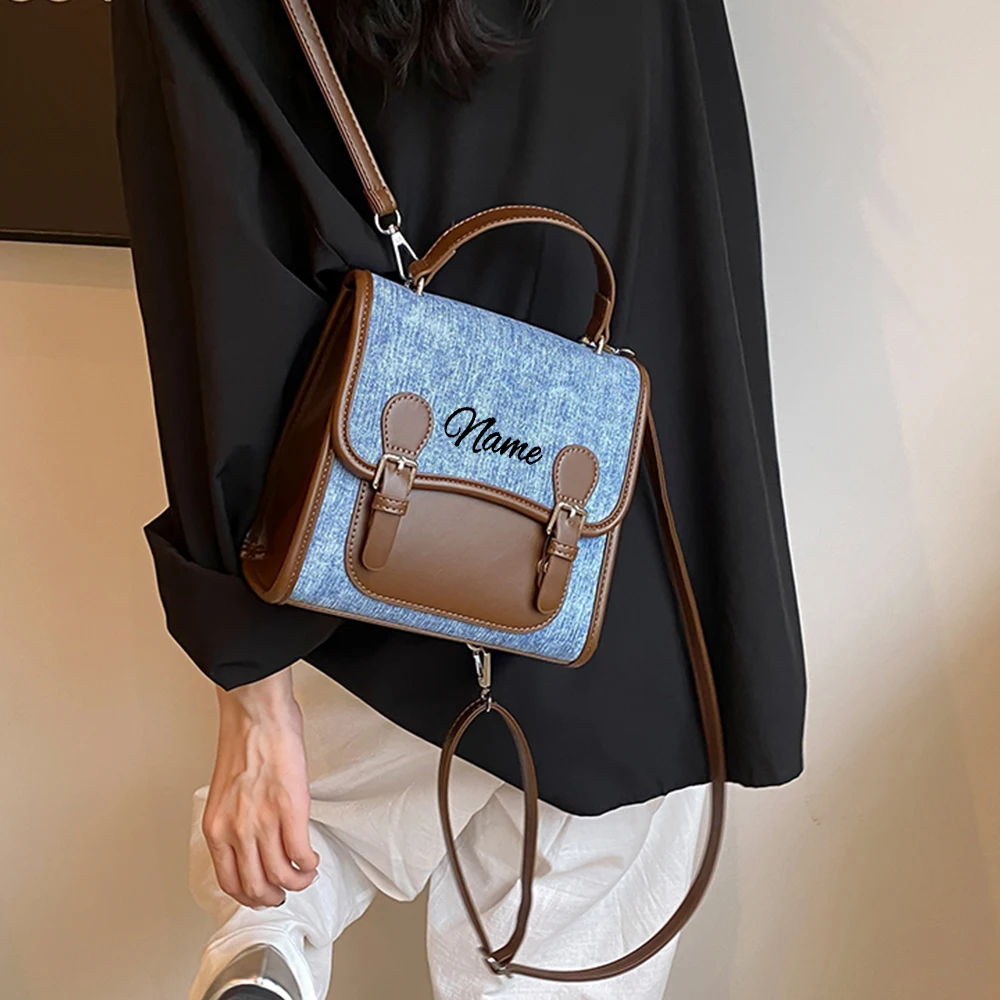 Customized Name Fashionable Backpack Women's Summer New Color Contrast Shoulder Bag Personalized Embroidery Travel Mini Backpack
Customized Name Fashionable Backpack Women's Summer New Color Contrast Shoulder Bag Personalized Embroidery Travel Mini Backpack