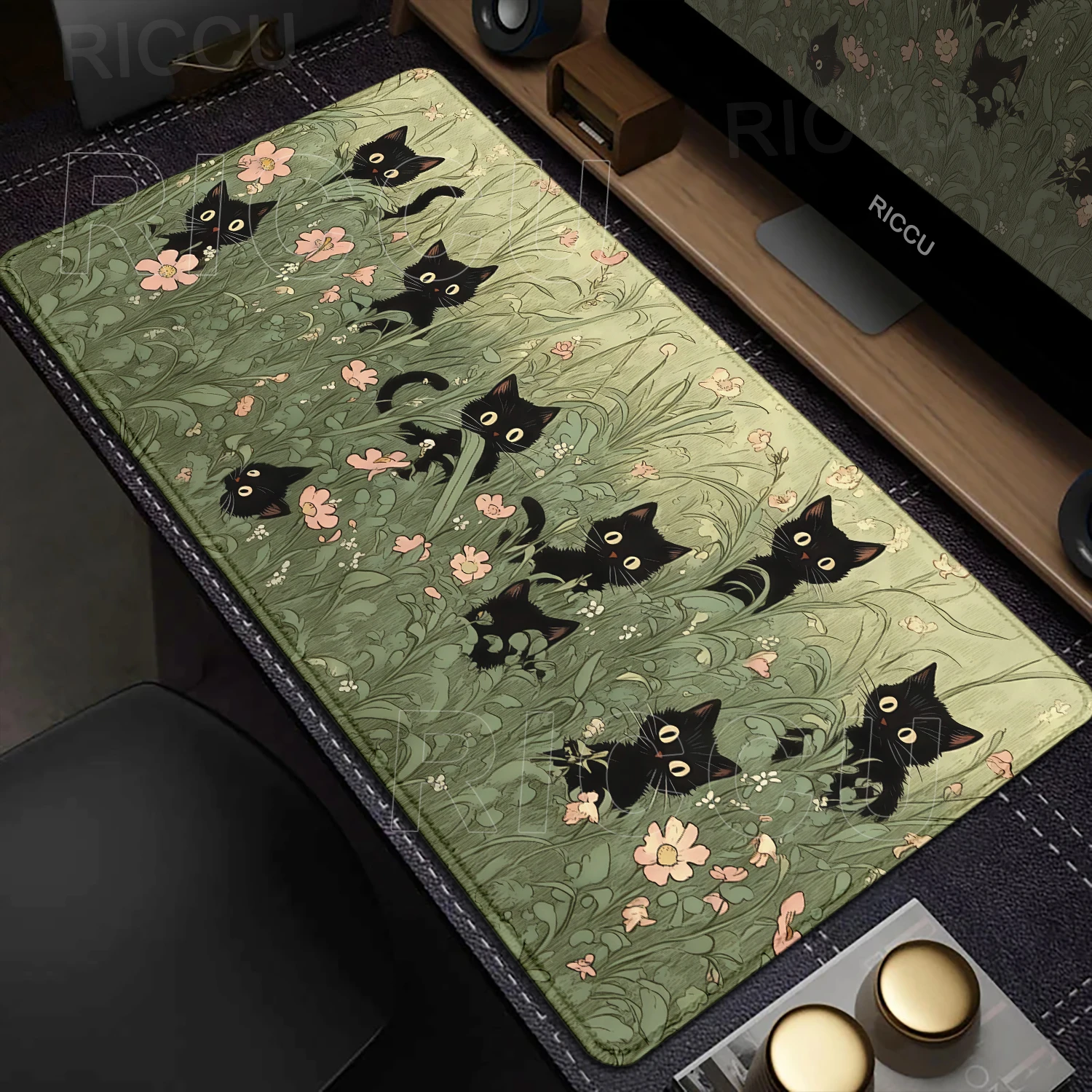 Anime Green Plants Mouse Pad Black Cat Mousepad Large XXL Gamer Mouse Mat Office Tablemat Kawaii Deskpad Desk Accessories 40x90
Anime Green Plants Mouse Pad Black Cat Mousepad Large XXL Gamer Mouse Mat Office Tablemat Kawaii Deskpad Desk Accessories 40x90