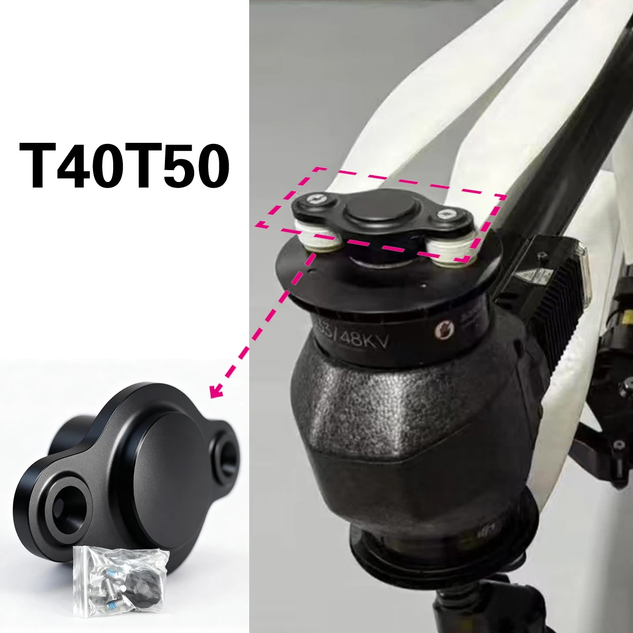For DJI T40T50 Agriculture Drone Propeller Adapter Accessory
For DJI T40T50 Agriculture Drone Propeller Adapter Accessory