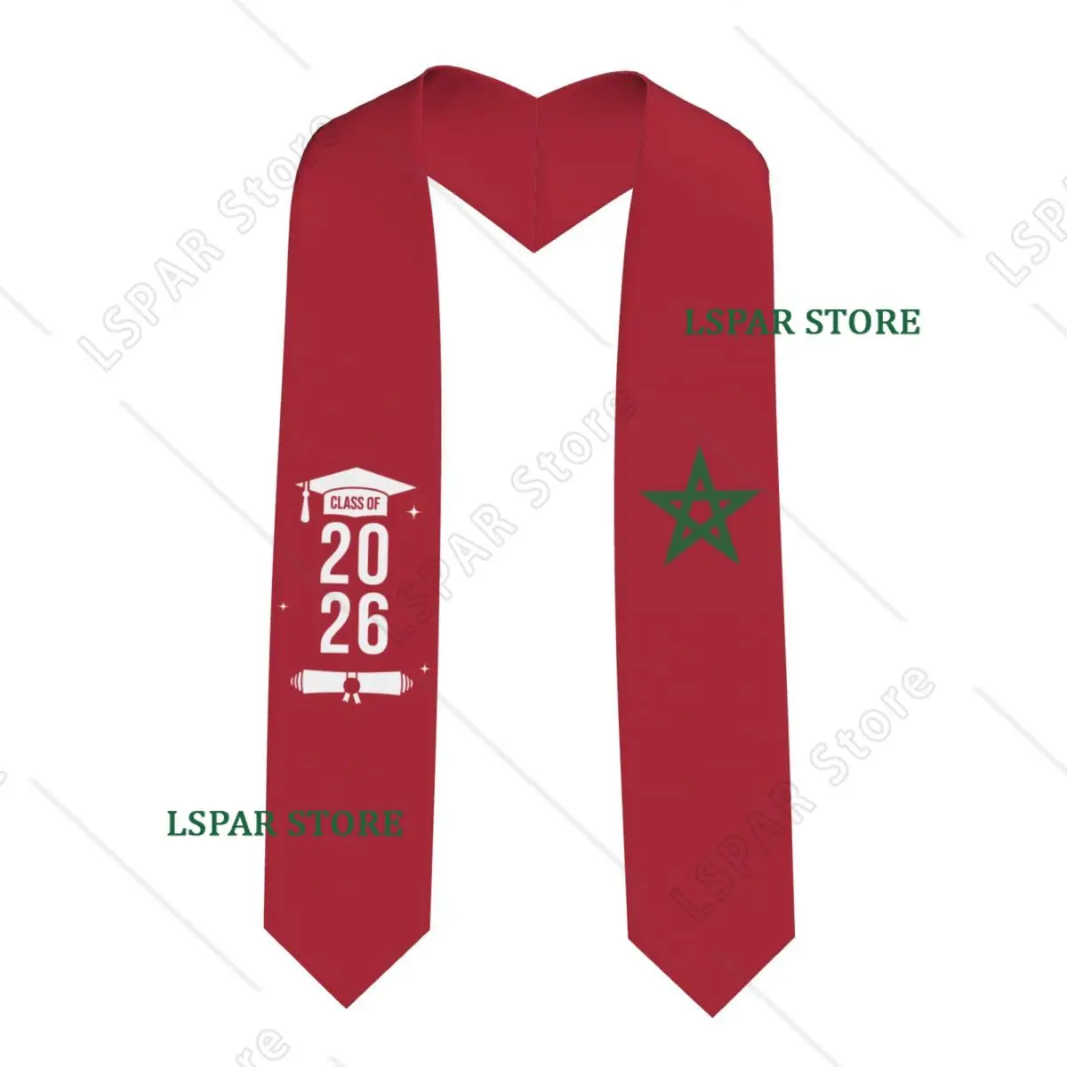 Class Of 2026 Morocco Flag Graduation Stole Sash Scarf For International Students Proud 183CM Long
Class Of 2026 Morocco Flag Graduation Stole Sash Scarf For International Students Proud 183CM Long