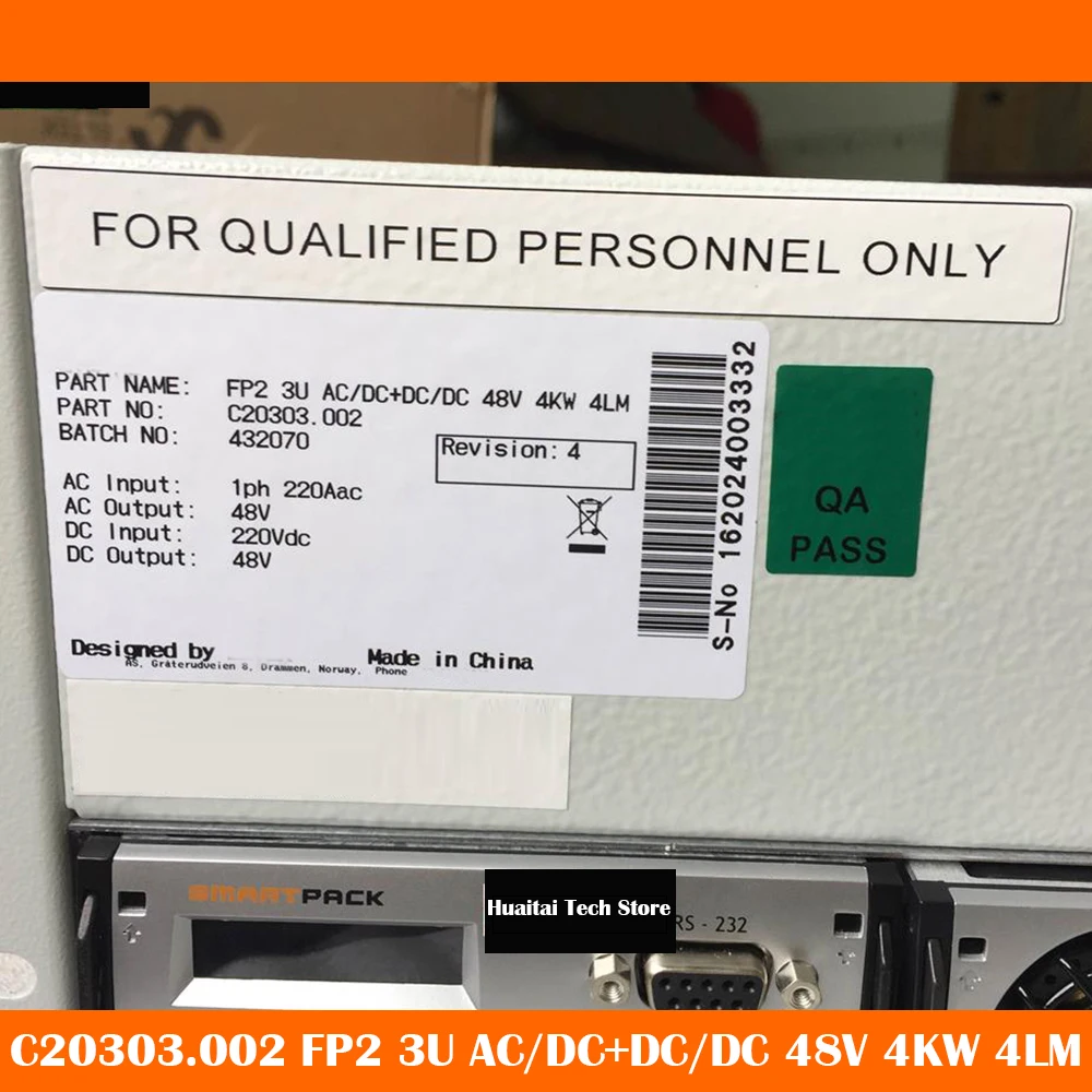 C20303.002 FP2 3U AC/DC+DC/DC 48V 4KW 4LM For Eltek Embedded Power System Fast Ship Works Perfectly High Quality
C20303.002 FP2 3U AC/DC+DC/DC 48V 4KW 4LM For Eltek Embedded Power System Fast Ship Works Perfectly High Quality
