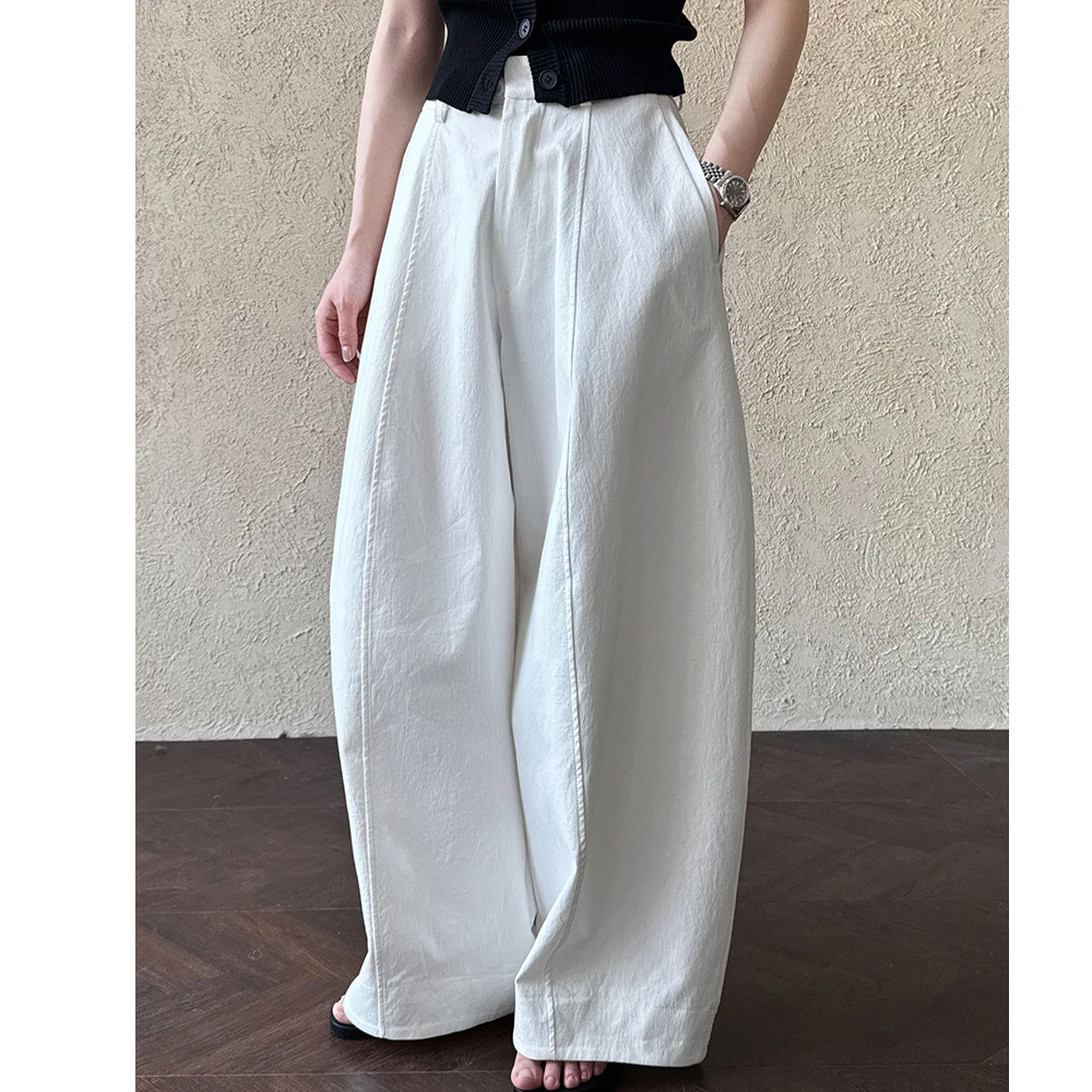 New Arrival 62% Cotton Women Big Wide Leg Pants High Waist Casual Stright Pants Female Women Clothes Trousers
New Arrival 62% Cotton Women Big Wide Leg Pants High Waist Casual Stright Pants Female Women Clothes Trousers