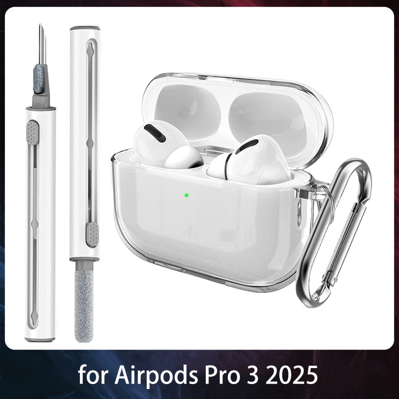 Transparent TPU Earphone Cases for Airpods Pro 3 Case Clear Cover Shell for Airpod Pro 3 Pro3 2025 Shockproof Coque
Transparent TPU Earphone Cases for Airpods Pro 3 Case Clear Cover Shell for Airpod Pro 3 Pro3 2025 Shockproof Coque