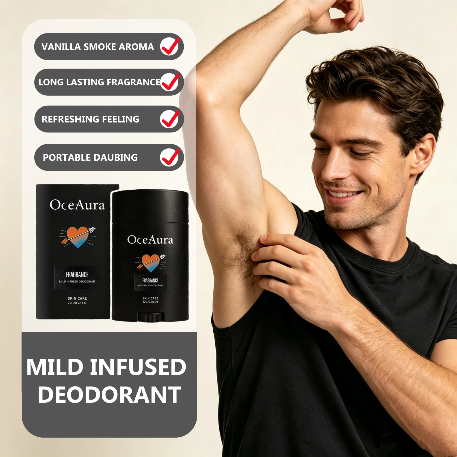 Men Underarm Deodorant Balm Stick Vanilla Smoke Aroma Remove Odor Lasting Scent Men Underarm Care Portable Antiperspirant Stick
Men Underarm Deodorant Balm Stick Vanilla Smoke Aroma Remove Odor Lasting Scent Men Underarm Care Portable Antiperspirant Stick