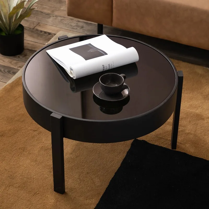 Nordic Round Coffee Table, Wrought Iron & Glass Side Table, Modern Circular Center Table, Sturdy Metal Frame for Living Room
Nordic Round Coffee Table, Wrought Iron & Glass Side Table, Modern Circular Center Table, Sturdy Metal Frame for Living Room
