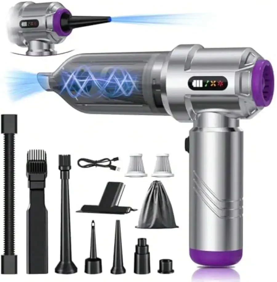 Handheld Car Vacuum Portable Cordless 18000PA Rechargeable Vacuum Cleaner Small Air Duster For Home,Keyboard,Pet
Handheld Car Vacuum Portable Cordless 18000PA Rechargeable Vacuum Cleaner Small Air Duster For Home,Keyboard,Pet